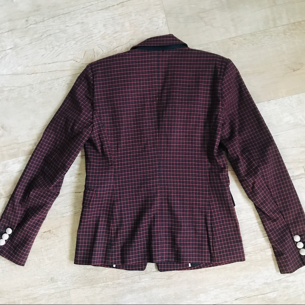 Riley & Rae Reid Mini-Checkered Blazer - Picture 3 of 13